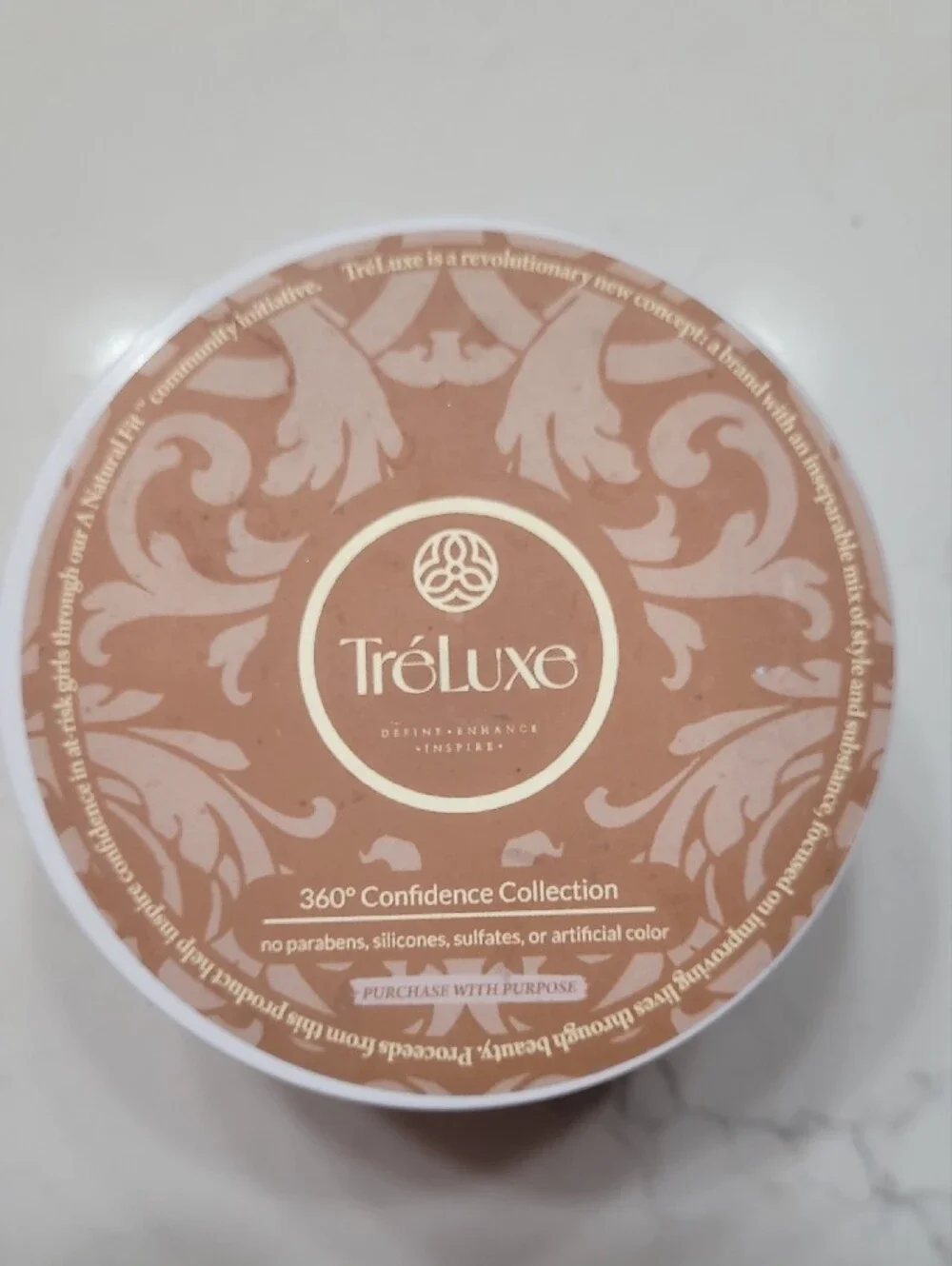 TréLuxe 360° Confidence Collection Curl Enhancer Gel Defines Curls Full Size Jar